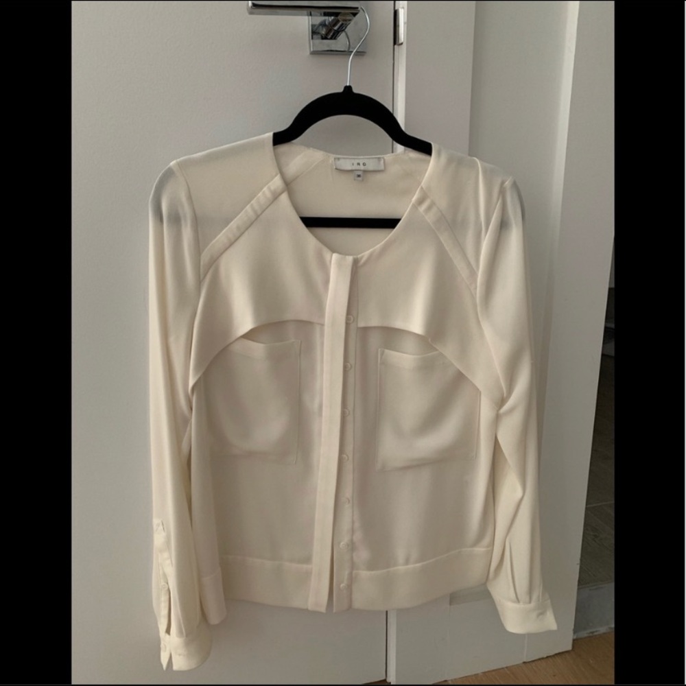 IRO Cream Silk Blouse